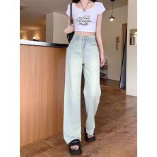 批发2026<b class='q'>新款</b>牛仔裤男直筒阔腿休闲裤子秋冬复古高街潮牌显瘦工装长裤