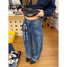 批发重工设计竹节<b class='q'>牛仔裤</b>男<b class='q'>女</b>春夏水洗美式复古<b class='q'>直筒</b>宽松百搭情侣裤子