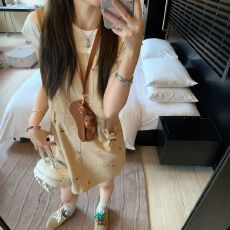 批发法式甜美风樱桃印花<b class='q'>连衣裙</b><b class='q'>女</b>2026年夏季气质显瘦中长款无袖背心裙