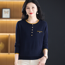 批发桑蚕丝长袖t恤女新款圆领薄款打底小衫<b class='q'>妈妈</b>洋气遮肚上衣
