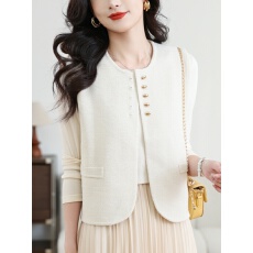 批发小香风马甲女款2026新款春<b class='q'>秋</b>时髦洋气针织小背心外穿超火春装马夹