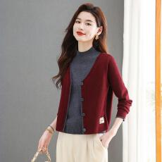 批发2025妈妈秋冬装半高领假两件上衣服<b class='q'>中老年</b>女装洋气打底衫针织<b class='q'>毛衣</b>