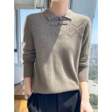 批发100纯羊毛中国风打底衫女洋气内搭<b class='q'>大码</b>女装秋冬针织毛衣