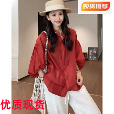 批发赛尔气质衬衣时尚舒适国风夏季<b class='q'>复古</b>宽松衬衫