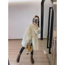 批发韩系百搭气质时尚个性中长款棉衣外套