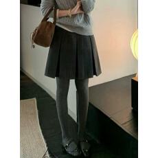 批发加厚毛呢半身裙女2025冬日高级感显瘦百搭a字百褶裙