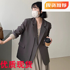 批发灰色西装外套女新款时尚总裁气质职业正装工作<b class='q'>服</b>高级感西<b class='q'>服</b>套装秋