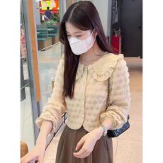 批发长袖衬衫外套女2026新款短款上衣