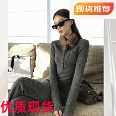 批发红人馆内搭打底衫女2025新款超好看长袖t恤中长款灰色修身<b class='q'>上衣</b>女