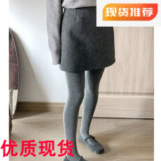 批发灰色毛呢半身裙女2025秋冬季外穿打底小个子a字包臀短裙修身显瘦