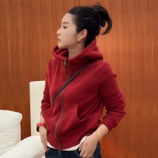 批发红色外套女2025新款爆款冬季<b class='q'>短款</b>上衣