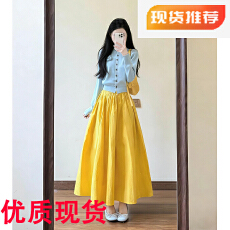 批发2026新款韩系多巴胺绝美套装裙子女早春季减龄上衣半身长裙两件套