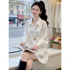 批发2026春秋季法式清冷系御姐气质<b class='q'>职业</b>通勤长袖<b class='q'>衬衣</b>慵懒百搭休闲裤<b class='q'>女</b>