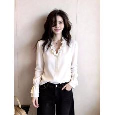 批发独特漂亮超好看上衣女2026年春季新款法式设计感小众时尚气质长袖