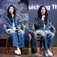 批发倪妮同款蓝色牛仔衬衣外套新款宽松时尚<b class='q'>百搭</b>短款上衣