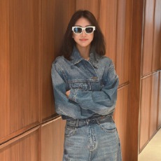 批发LYXZx大小与情绪磁带春新款复古风时尚潮流<b class='q'>百搭</b>牛仔外套