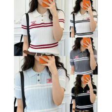 批发GREAM深圳南油欧货26早<b class='q'>春</b>凯旋门麻花针织条纹翻领POLO衫