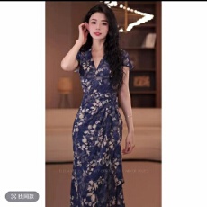 批发yola凉城春夏新款高级法式气质显瘦鱼尾<b class='q'>连衣裙</b>