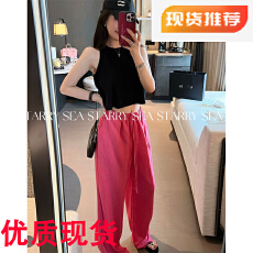 批发<b class='q'>PP</b>云感梅果简约阔型A摆小背心+天丝亚麻抽绳休闲<b class='q'>裤</b><b class='q'>PP</b>02➕上衣