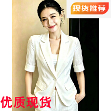 批发冰丝亚麻<b class='q'>小西装</b>短外套<b class='q'>女</b>春夏薄大码洋气外搭休闲西服开衫黑色上衣