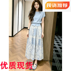 批发蓝色宽松小飞袖t恤女2026新款夏日绝美俏皮小上衣气质<b class='q'>轻熟</b>风穿搭