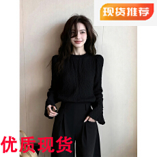 批发轻奢风高级感气质黑色<b class='q'>衬衫</b>女春季2026新款设计感小众<b class='q'>衬衣</b>显瘦上衣