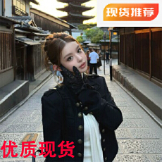 批发黑道千金感 中古时髦袖口特殊设计拿破仑<b class='q'>外套</b>