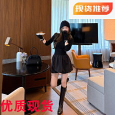 批发媛媛女<b class='q'>明星</b>的生日会黑色<b class='q'>连衣裙</b>女2026新款花苞裙女针织<b class='q'>连衣裙</b>
