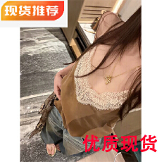 批发法式性感丝绒蕾丝吊带背心女<b class='q'>夏</b>季设计感纯欲辣妹休闲宽松无袖上衣