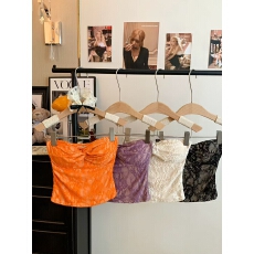 批发绝美蕾丝抹胸上衣女内搭外穿美背<b class='q'>文胸</b>一体辣妹风背心