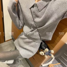 批发~WANGHONG秋冬洋气韩版富家女澳羊绒许妍机场穿搭<b class='q'>针织</b><b class='q'>套装</b>