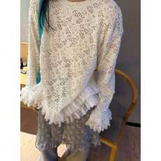 批发<b class='q'>韩国</b>东大门2025新款冬季韩版时尚ins潮性感叠穿<b class='q'>蕾丝</b>打底上衣