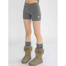 批发复古美式辣妹<b class='q'>条纹</b>紧身瑜伽热裤短裤弹力中低腰<b class='q'>打底裤</b>显瘦