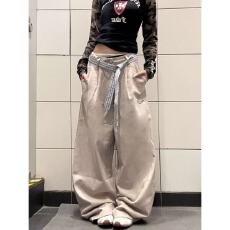 批发美式复古工装裤男女潮牌宽松直筒休闲<b class='q'>裤子</b>弯刀长裤阔腿裤长裤