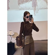 批发酷飒风<b class='q'>韩版</b>套装女<b class='q'>长袖</b>洋气上衣2025超火穿搭一整套新款独特阔腿裤