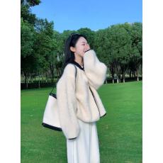 批发套装女2025秋冬新款慵懒风撞色<b class='q'>短款</b><b class='q'>针织</b>外套<b class='q'>开衫</b>高腰显瘦休闲裤潮