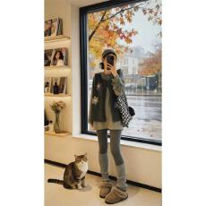 批发法式纯欲风套装女立体针织马甲巨好看两件套冬季新款设计感上衣1