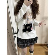 批发日系萌感星星<b class='q'>女</b>孩印花纯棉长袖T恤<b class='q'>女</b>秋季宽松可爱轻亚打底上衣ins