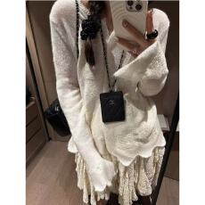 批发法式重工刺绣圆领针织开<b class='q'>衫</b>女秋季新款温柔别致小众百搭显瘦毛衣