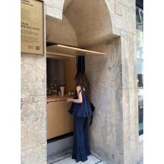 批发新中式优雅撞色挂脖背心吊带上衣女夏季高腰垂感显瘦鱼尾裙<b class='q'>两件</b>套