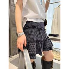 批发甜美风格纹木耳边褶皱<b class='q'>半身</b>裙女夏季装2026蛋糕<b class='q'>短裙</b>百搭款通勤收腰