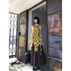 批发两件套装夏季新款韩版<b class='q'>无袖</b>不规则长背心上衣半身<b class='q'>裙</b>子中长款甜辣潮