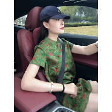 批发2026夏季爆款时尚新款国风超仙<b class='q'>连衣裙</b>新中式高端绿色小清新旗袍女