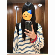 批发韩系学院风小众不撞款设计感条纹长袖上衣字母设计套头衣服t恤ins