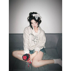 批发美式复古urban火柴<b class='q'>人</b>连帽卫衣女秋季新款慵懒宽松休闲百搭ins上衣