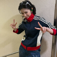 批发春秋y2k日系复古<b class='q'>运动</b>休闲外套立领撞色<b class='q'>修身</b>开衫百搭学生韩版上衣