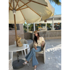 批发春季复古百搭喇叭牛仔<b class='q'>裤</b>女<b class='q'>修身</b>显瘦<b class='q'>裤</b>子