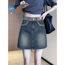 批发新款高腰显瘦包臀裙a字裙裤裙夏防走光