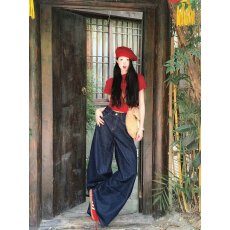 批发牛仔裤女直筒宽松春季秋<b class='q'>冬</b>新款高腰显瘦小个子阔腿拖地裤子
