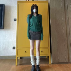 批发小众设计感工装短裙高腰a字牛仔半身裙女秋